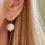 Thumbnail: Large round cultured pearls with earwire through