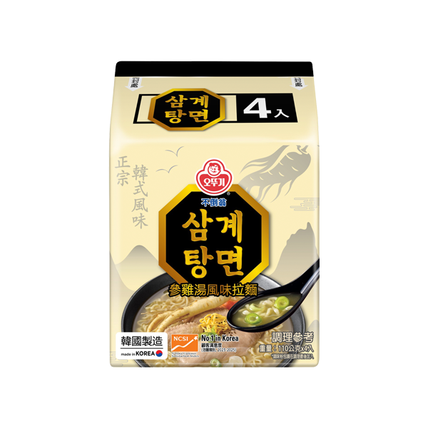 不倒翁參雞湯風味拉麵 (4包裝)