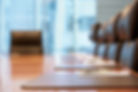 Conference room for a legal deposition