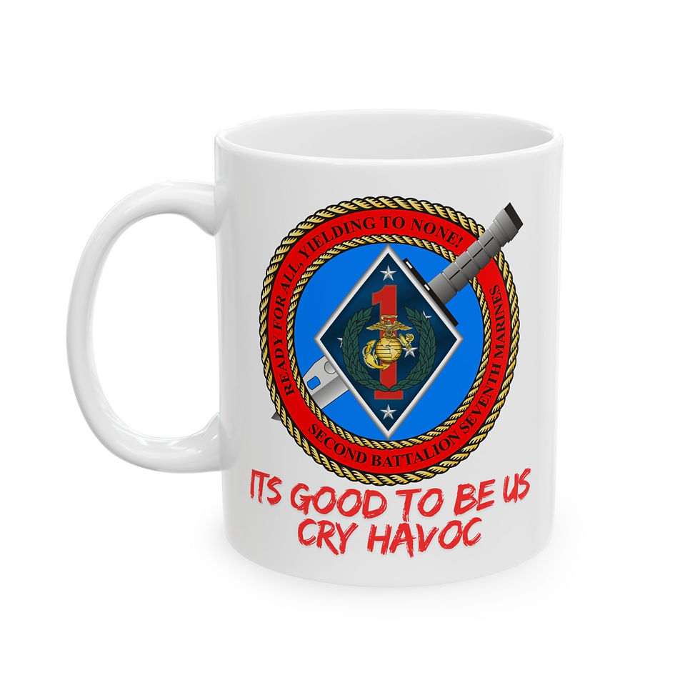 Thumbnail: HAVOC Ceramic Mug — Personalized Emblem Coffee Cup (11oz/15oz)