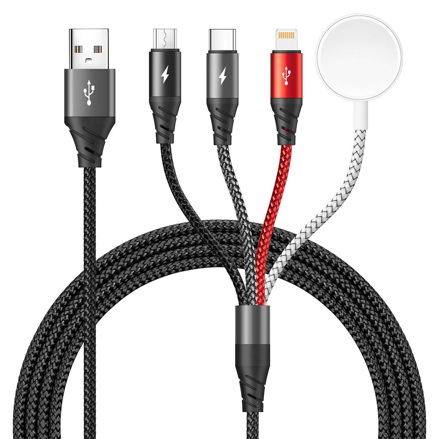 4FT Multi-Connect USB-C Fast Charger for Apple Devices