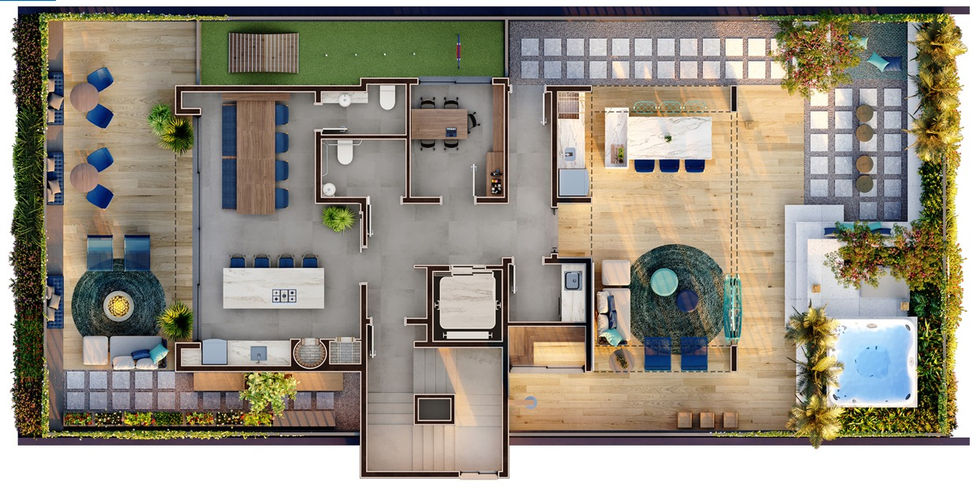 Projeto de arquitetura de lazer