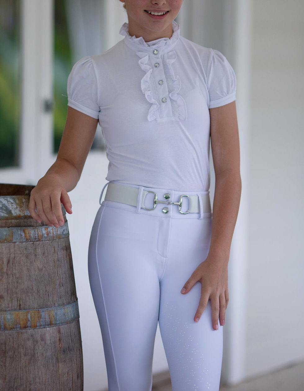 Thumbnail: Giddyup Youth White Jodphurs