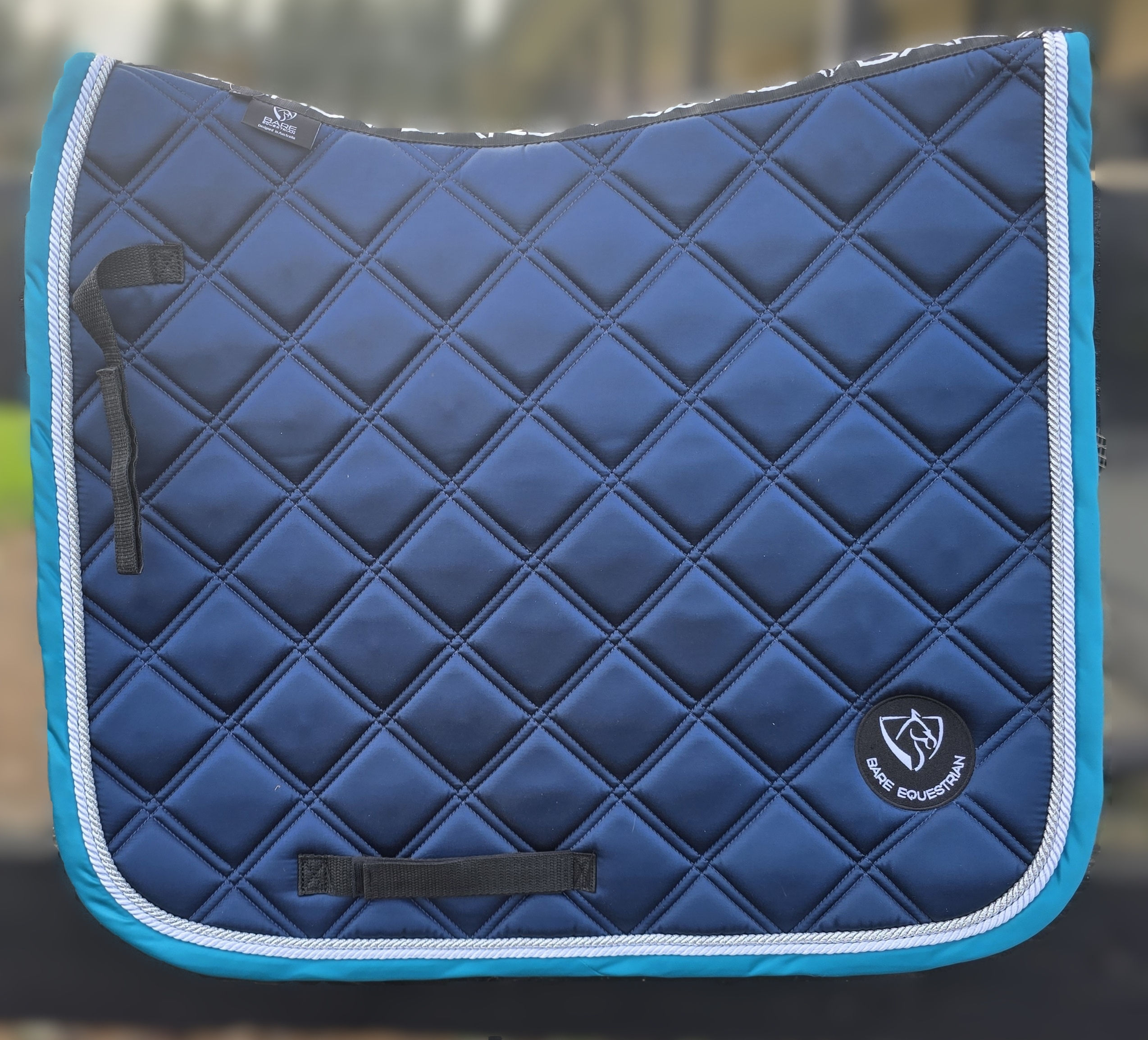 Bare Equestrian Saddlepad Navy/Teal