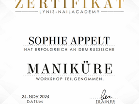 Neues Zertifikat - deine perfekte Maniküre