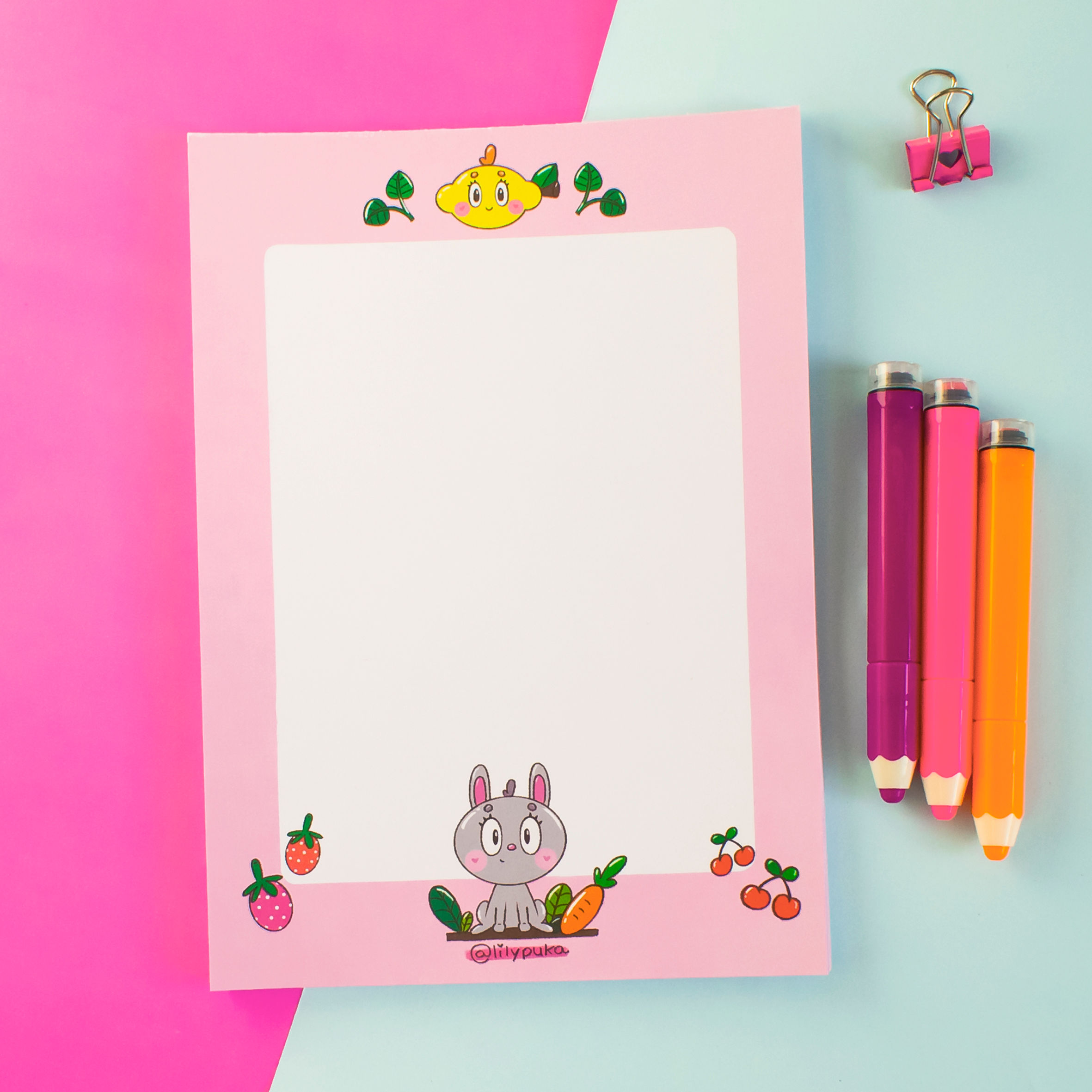 Bunny | Bloco de Notas | Bloco de Papel de Carta | lily&puka