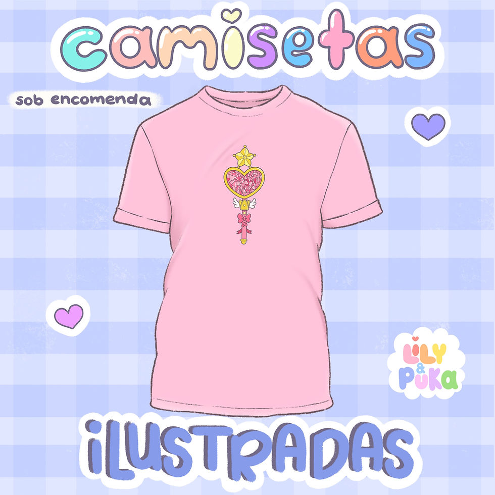 Miniatura: Camisetas (Sob Encomenda) | Estampa Sailor Moon | lily&puka