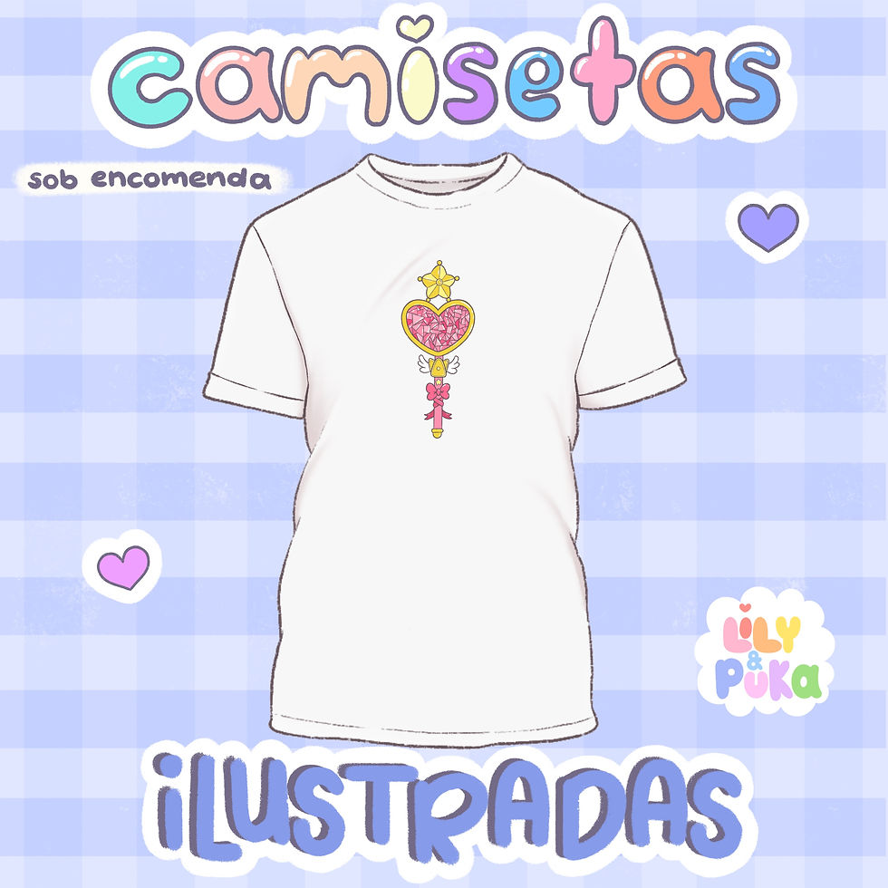 Miniatura: Camisetas (Sob Encomenda) | Estampa Sailor Moon | lily&puka