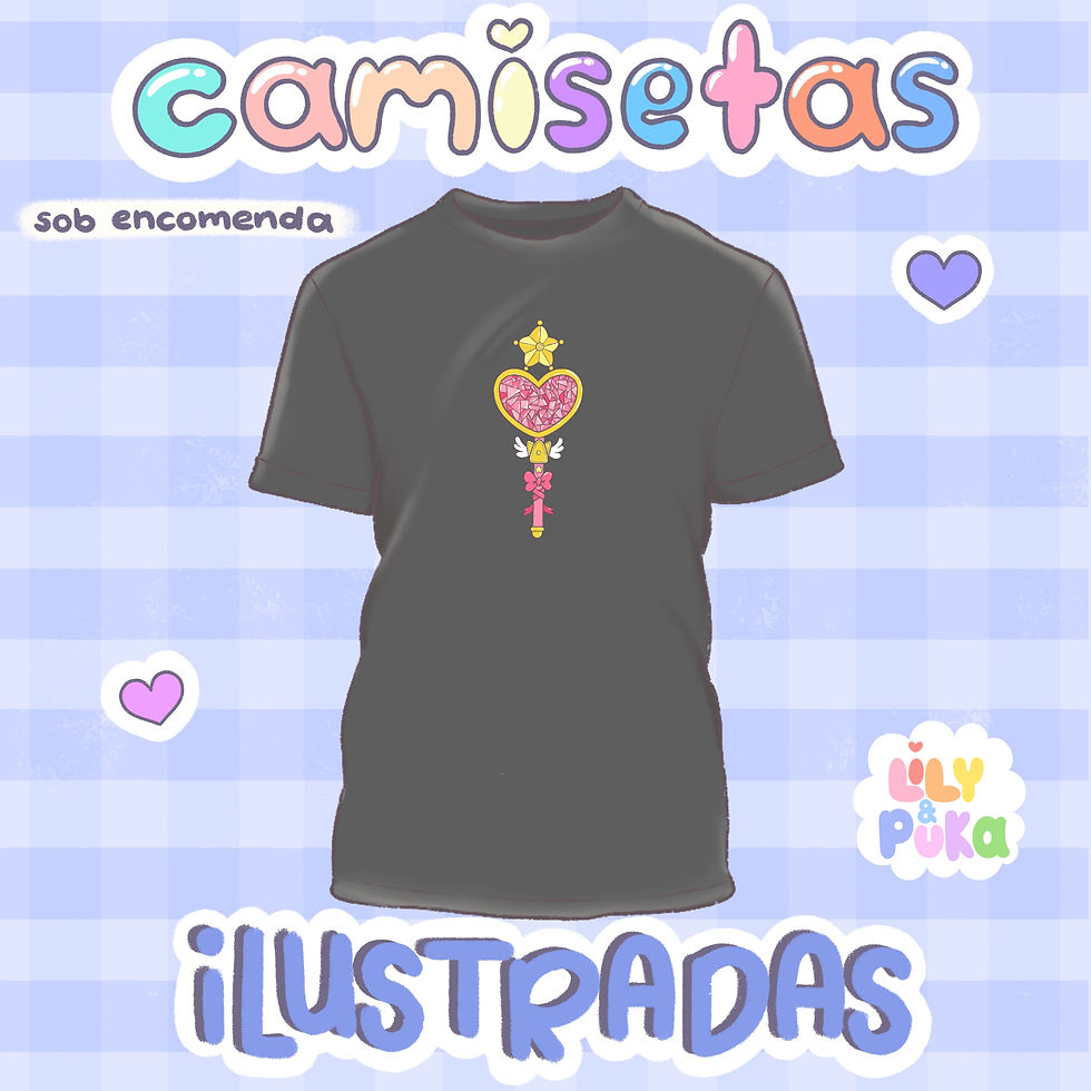 Miniatura: Camisetas (Sob Encomenda) | Estampa Sailor Moon | lily&puka