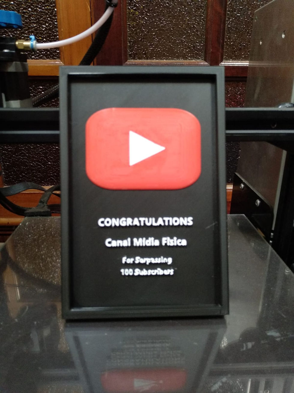 Miniatura: Placa Youtube - Personalizada - 21 cm
