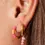 Thumbnail: Kiki Orange & Pink Hoops