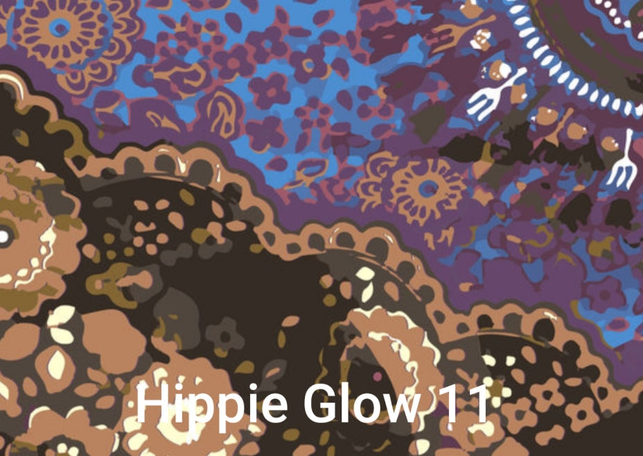 Miniaturbild: Postkarte Hippie Glow
