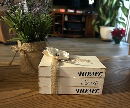Home Sweet Home Faux Book Decor