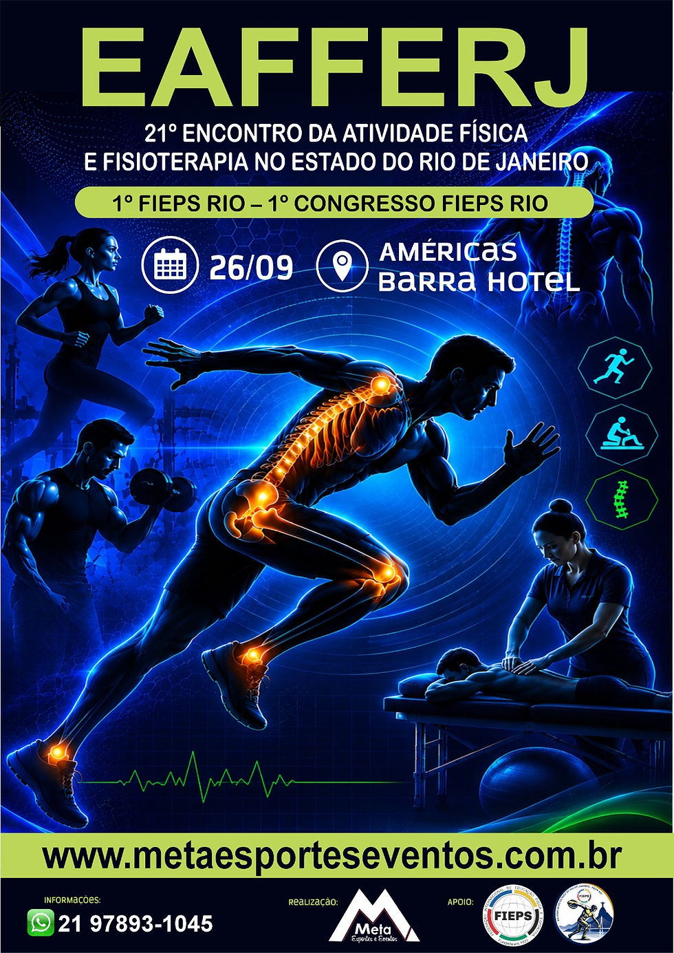 21º EAFFERJ – 21º ENCONTRO DA ATIVIDADE FÍSICA E FISIOTERAPIA NO RJ/1º FIEPS RIO – 1º CONGRESSO FIEPS RIO