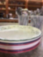 Sustainable holiday party dishware. Photo by Liz B.