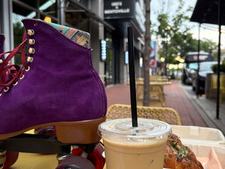 Roller skates and breakfast, get outside and move.