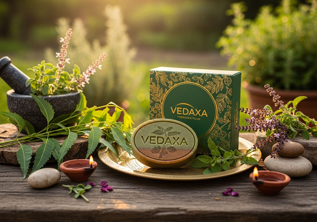 Vedaxa Neem Tulsi Handmade Soap