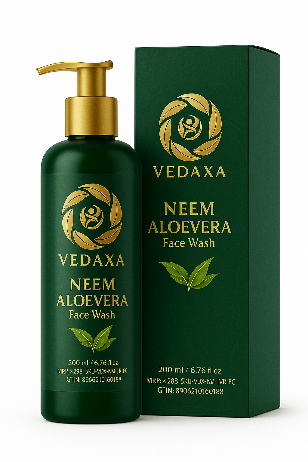 Vedaxa Neem & Aloe Vera Face Wash for Acne Control, Oil Balance & Clear Skin