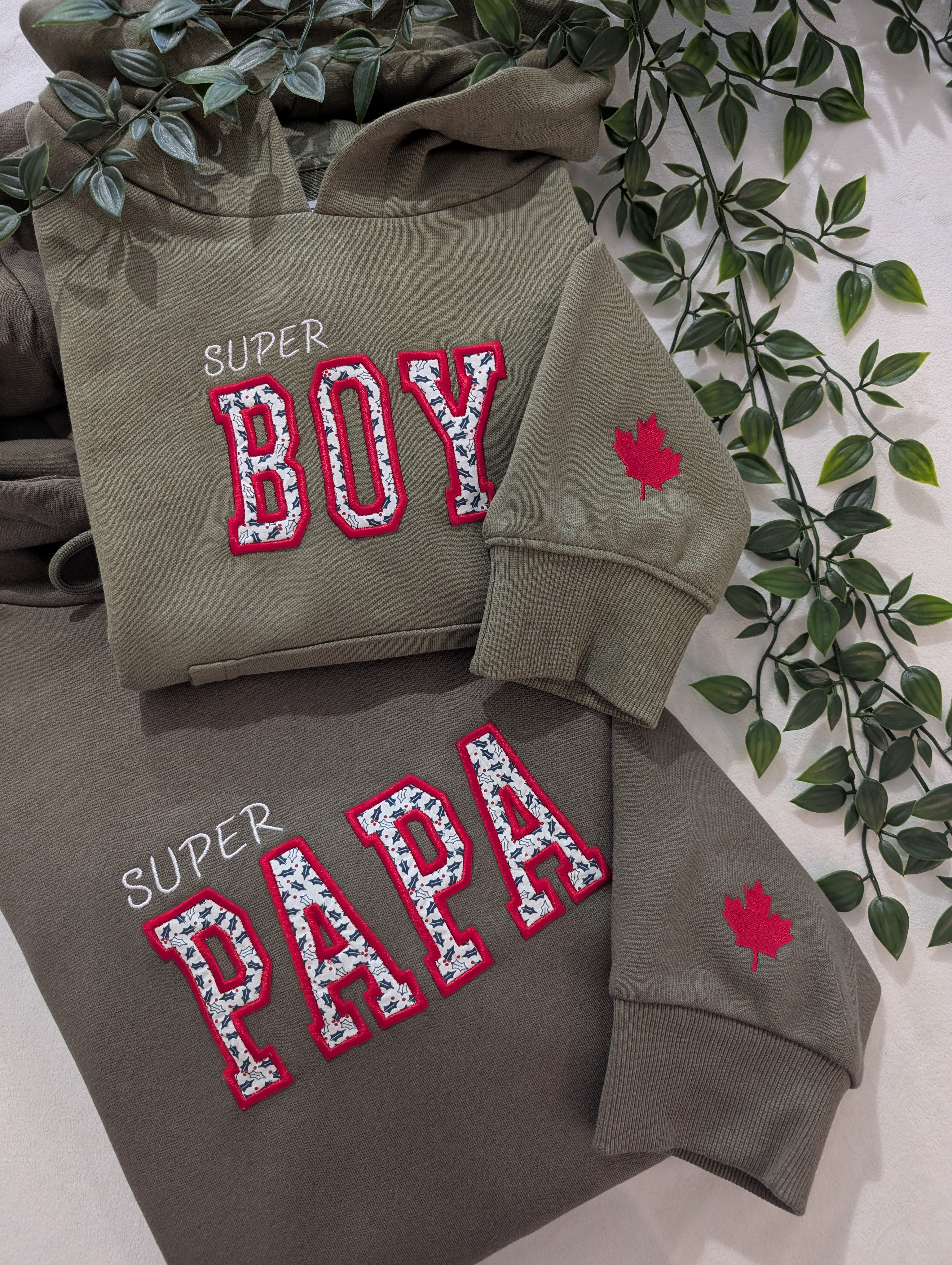 🦸♂️ Duo Brodé Super Papa / Super BOY 🦸♂️