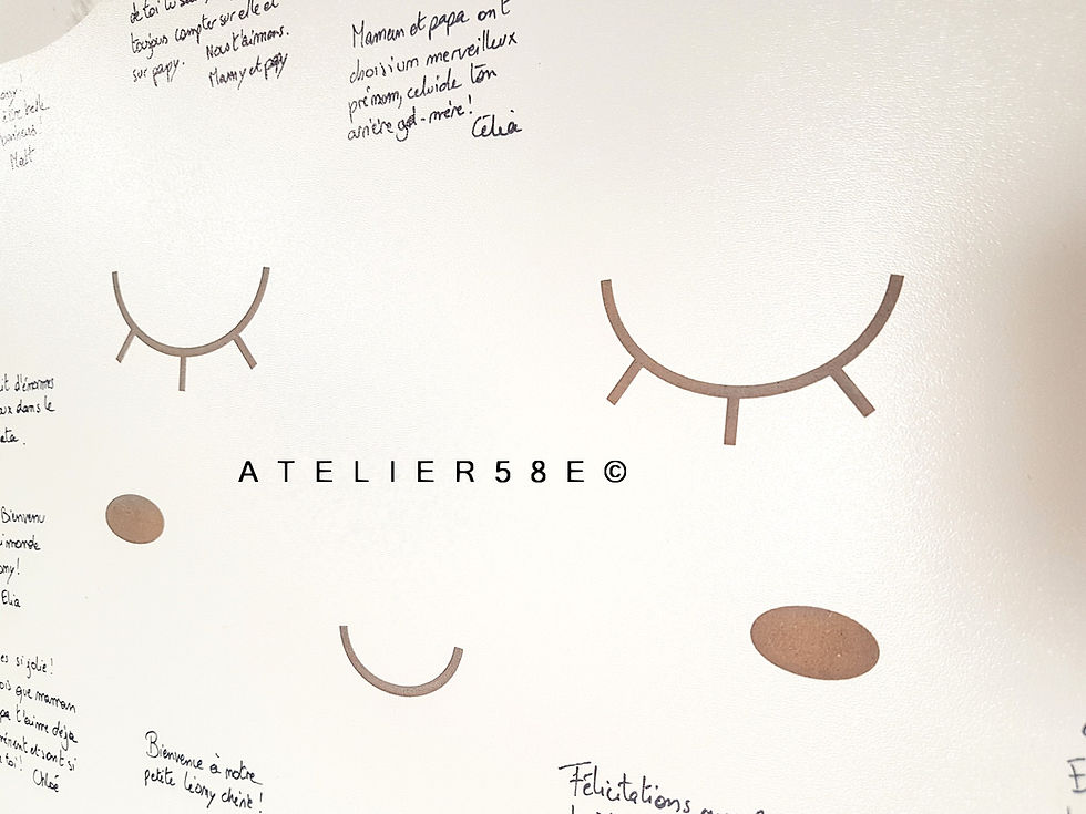 Miniature : Livre d'or étoile naissance baby shower étoile