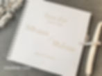 Livre d'or mariage personnalisé en papier avec 40 feuilles