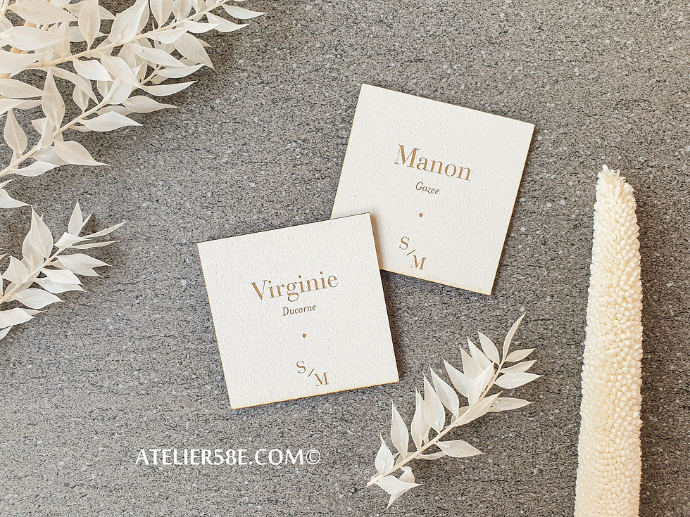 Miniature : Marque places originaux pour mariage moderne