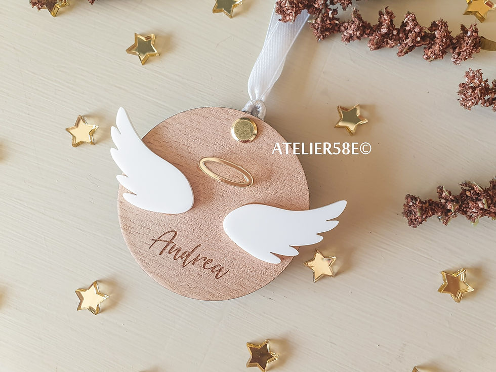 Boule de Noël pour mamange avec texte personnalisé