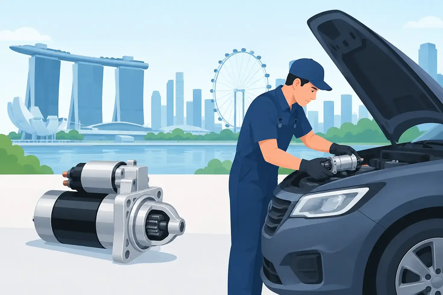 Mobile Starter Replacement Service in Singapore