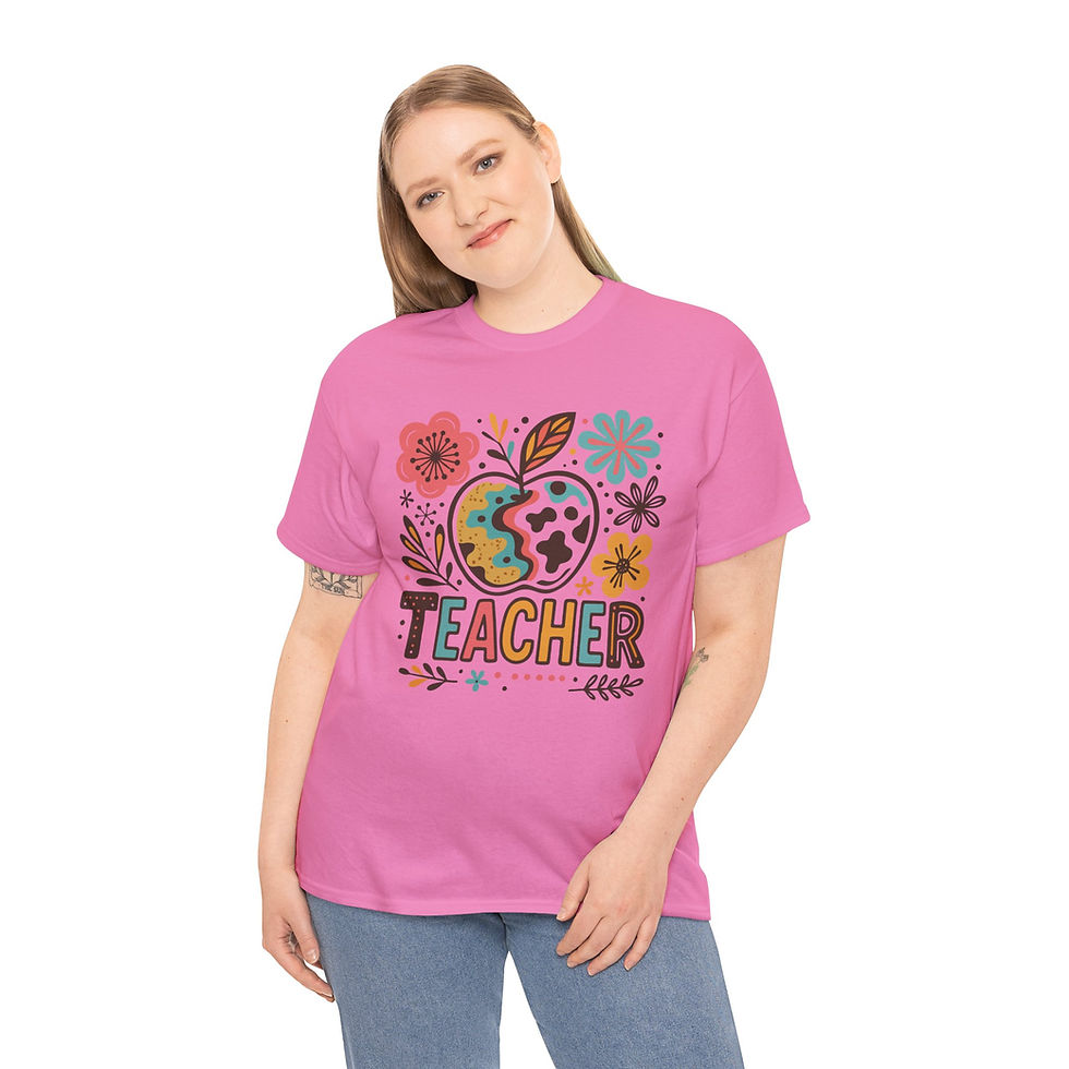 Thumbnail: Retro Teacher Shirt | Cute Apple Graphic Tee