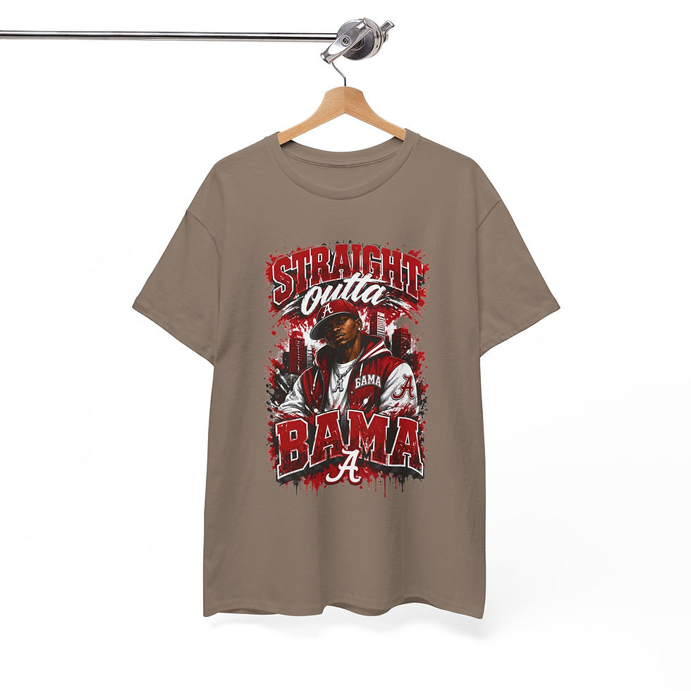 Thumbnail: Straight Outta Bama Graphic Tee — Alabama Football Fan Shirt