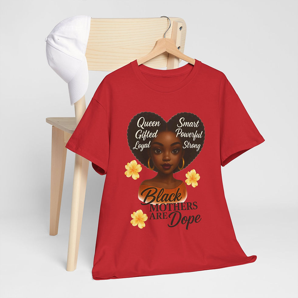 Thumbnail: Unisex Heavy Cotton Tee - Black Mothers Are Dope | Empowering Graphic T-Shirt