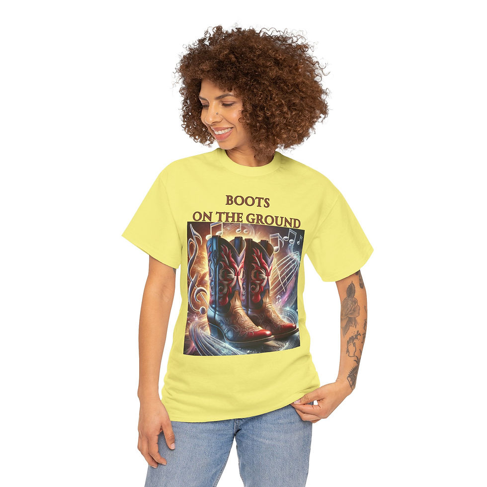 Thumbnail: Boots on the Ground: Country Vibes Unisex Heavy Cotton Tee