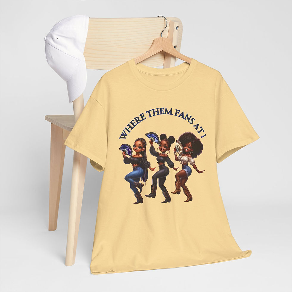 Thumbnail: Where Them Fans At! A Southern Belle Edition Unisex Heavy Cotton Tee
