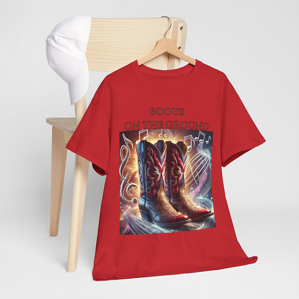 Thumbnail: Boots on the Ground: Country Vibes Unisex Heavy Cotton Tee