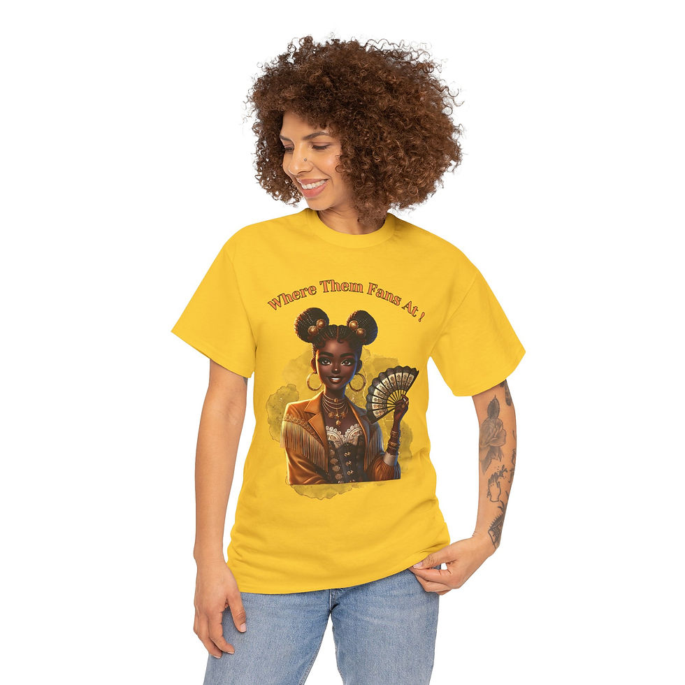 Thumbnail: Where Them Fans At! Unisex Heavy Cotton Tee