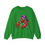 Thumbnail: Crewneck Sweatshirt -Cool Crawfish with Mardi Gras Beads & Sunglasses