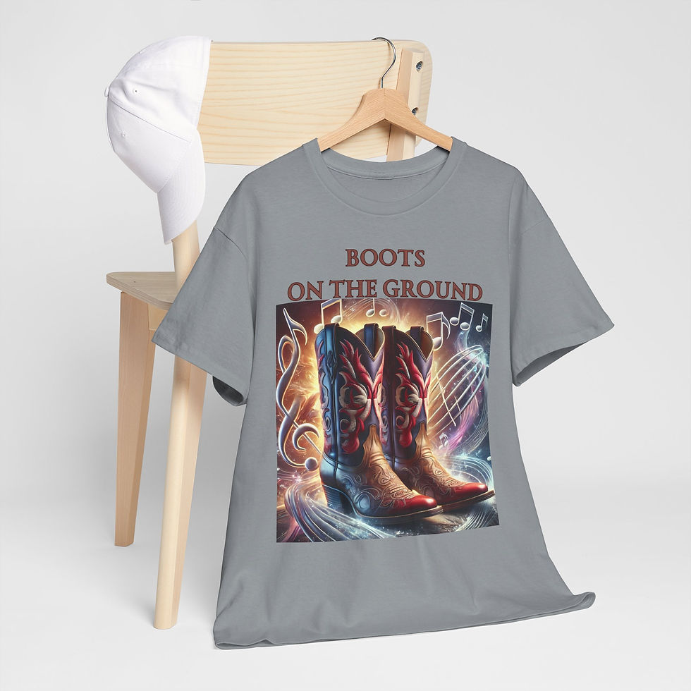 Thumbnail: Boots on the Ground: Country Vibes Unisex Heavy Cotton Tee