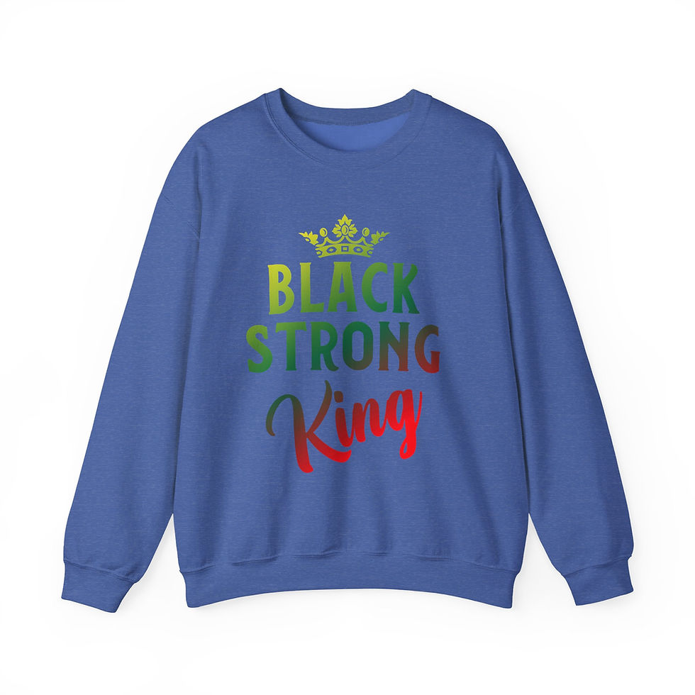 Thumbnail: Black Strong King  Crewneck Sweatshirt