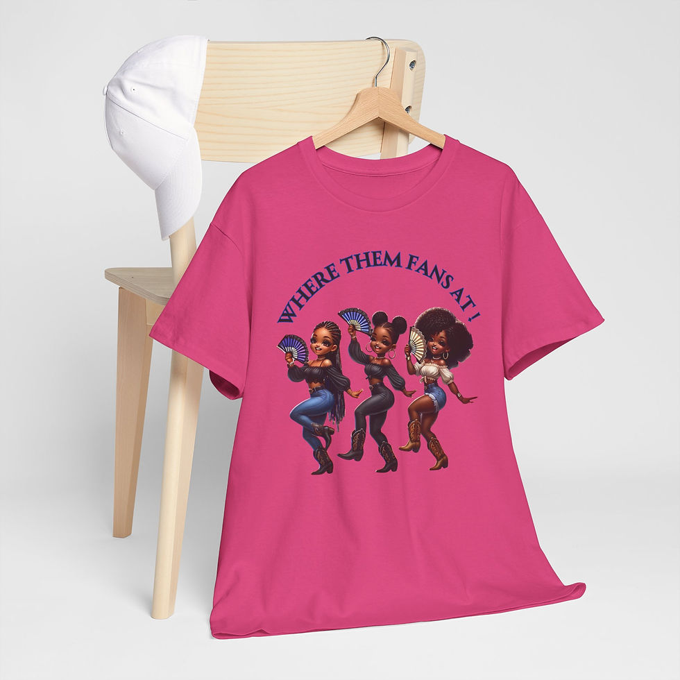 Thumbnail: Where Them Fans At! A Southern Belle Edition Unisex Heavy Cotton Tee