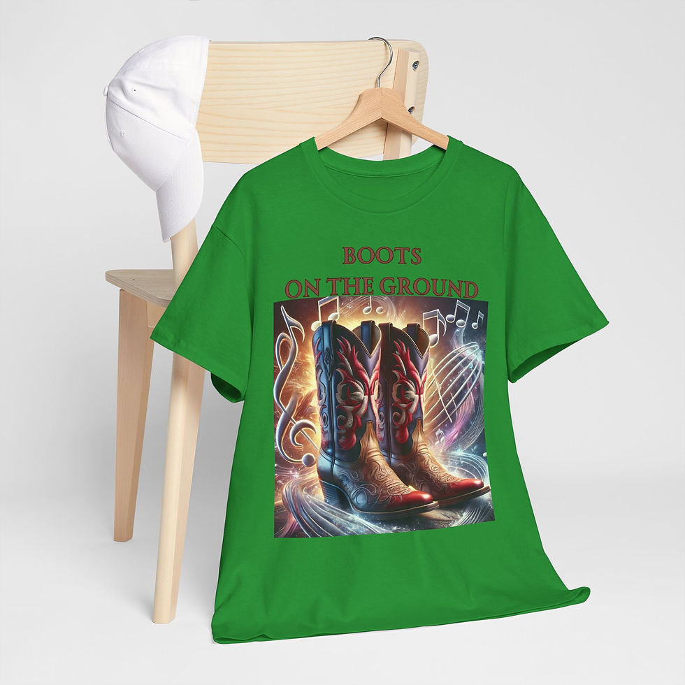 Thumbnail: Boots on the Ground: Country Vibes Unisex Heavy Cotton Tee