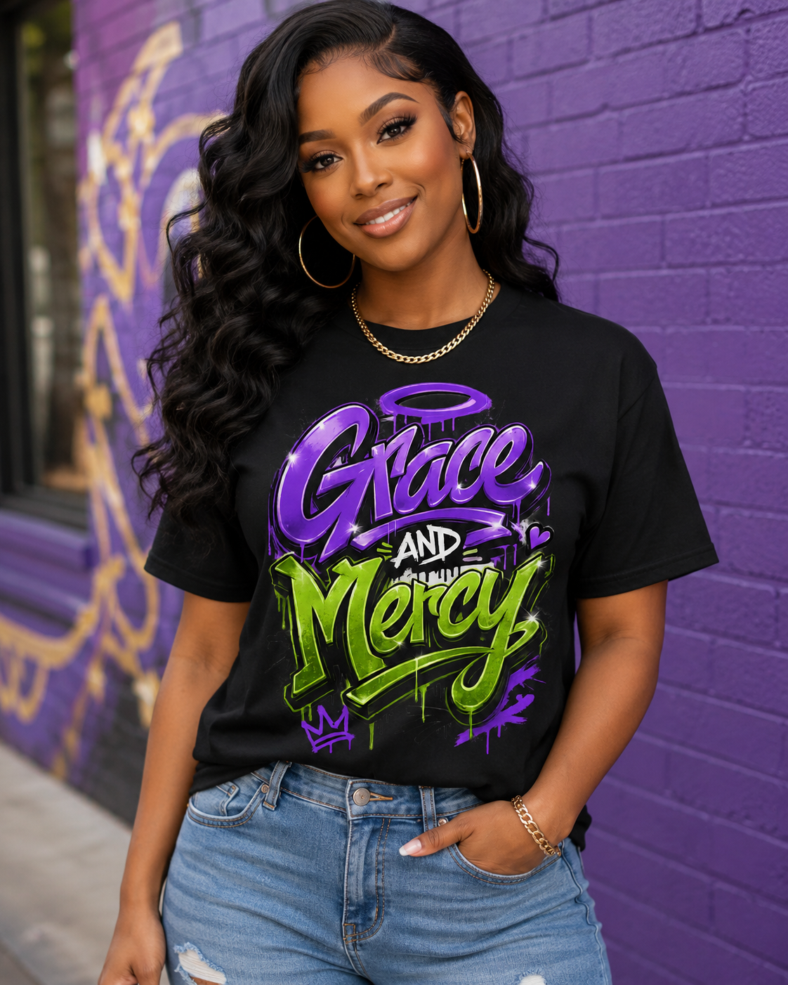 Grace & Mercy Graffiti T-Shirt