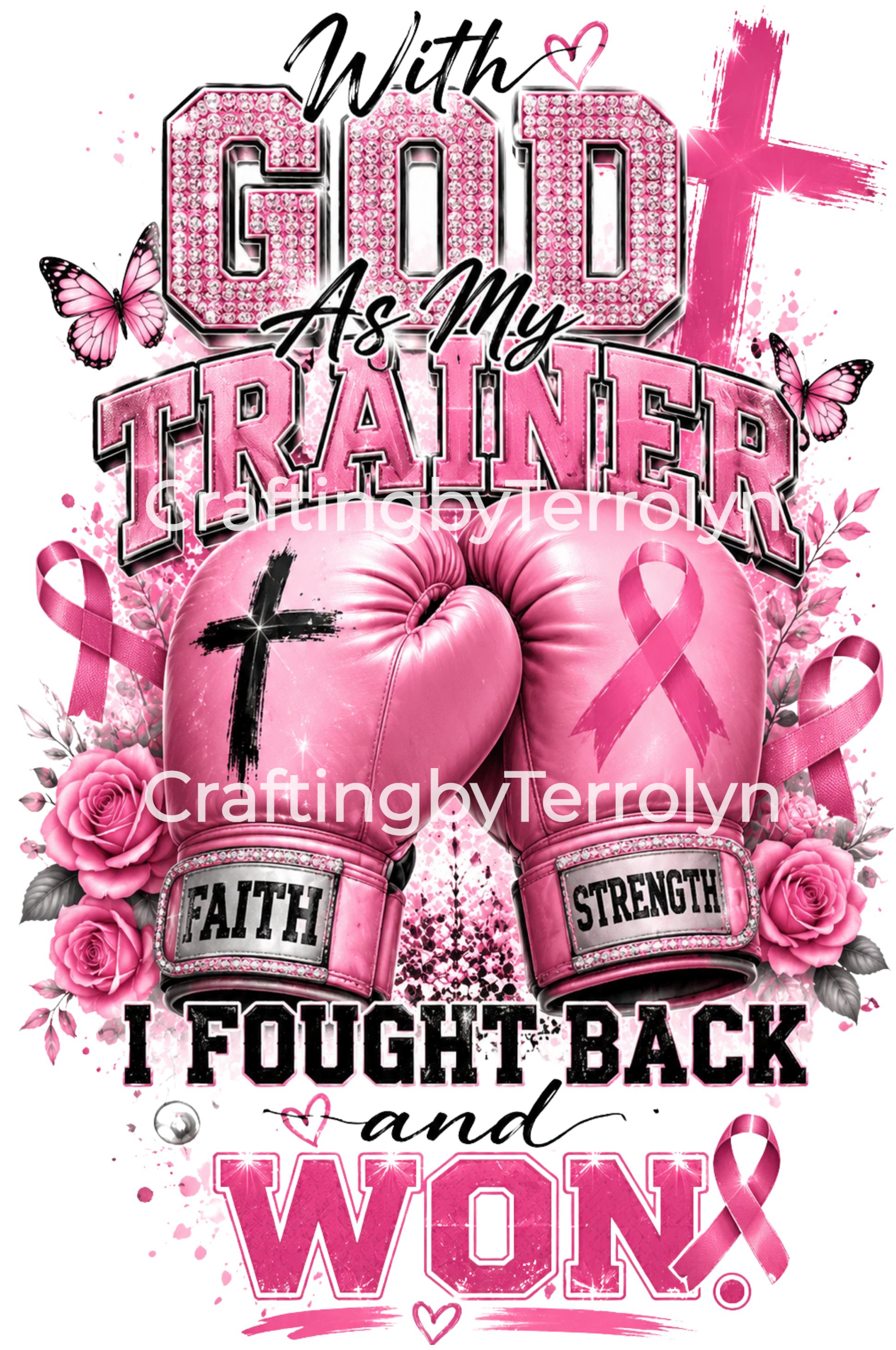 With God As My Trainer PNG Digital
