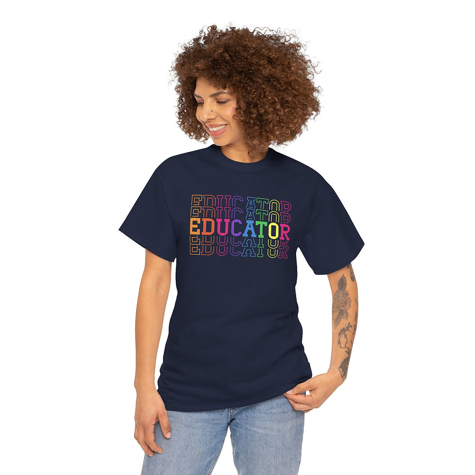 Thumbnail: Educator Rainbow Shirt | Retro Teacher Pride Tee