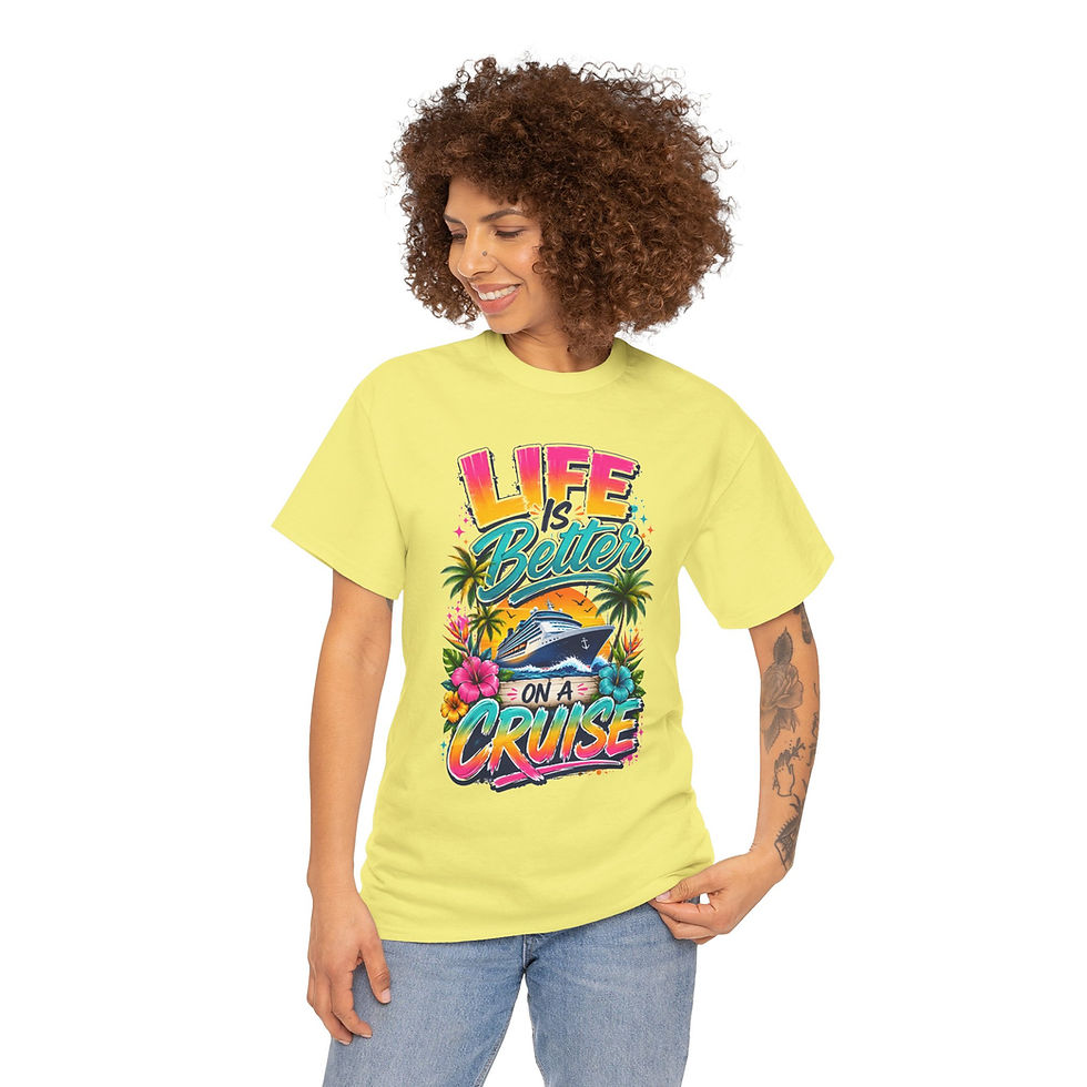 Thumbnail: Life Is Better on a Cruise T-Shirt — Tropical Cruise Vacation Tee