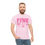 Thumbnail: Pink Out Ribbon Tee with Lightning Bolt Unisex Heavy Cotton Tee, 