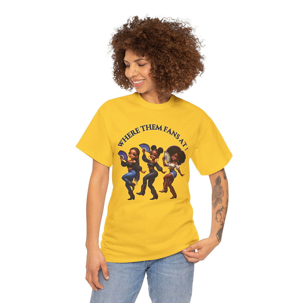 Thumbnail: Where Them Fans At! A Southern Belle Edition Unisex Heavy Cotton Tee