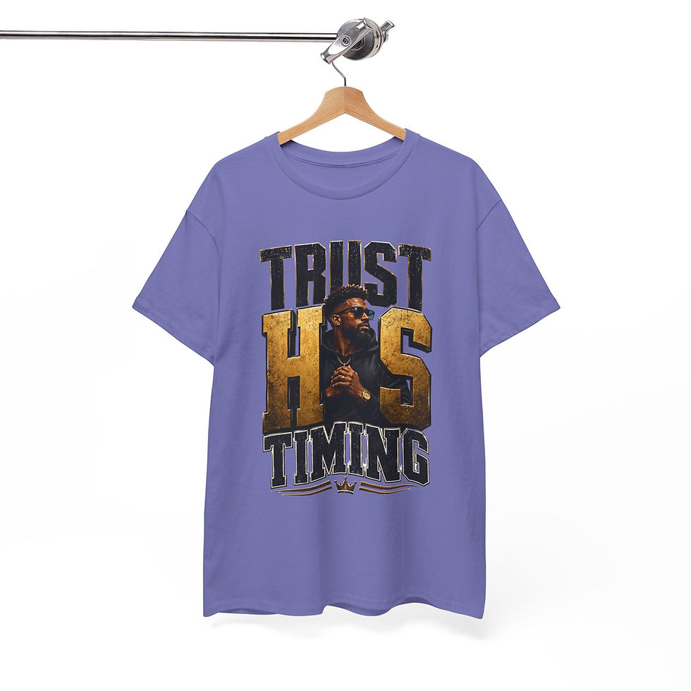 Thumbnail: Trust His Timing T-Shirt — Faith-Inspired Inspirational Tee