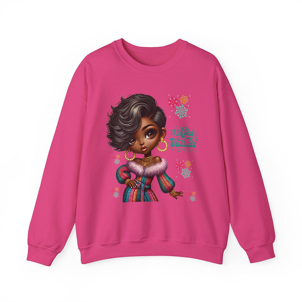 Thumbnail: Winter Glam - It's Cold Outside Crewneck Sweatshirt
