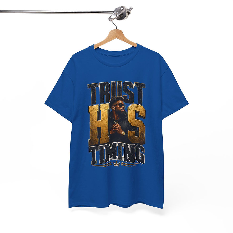 Thumbnail: Trust His Timing T-Shirt — Faith-Inspired Inspirational Tee