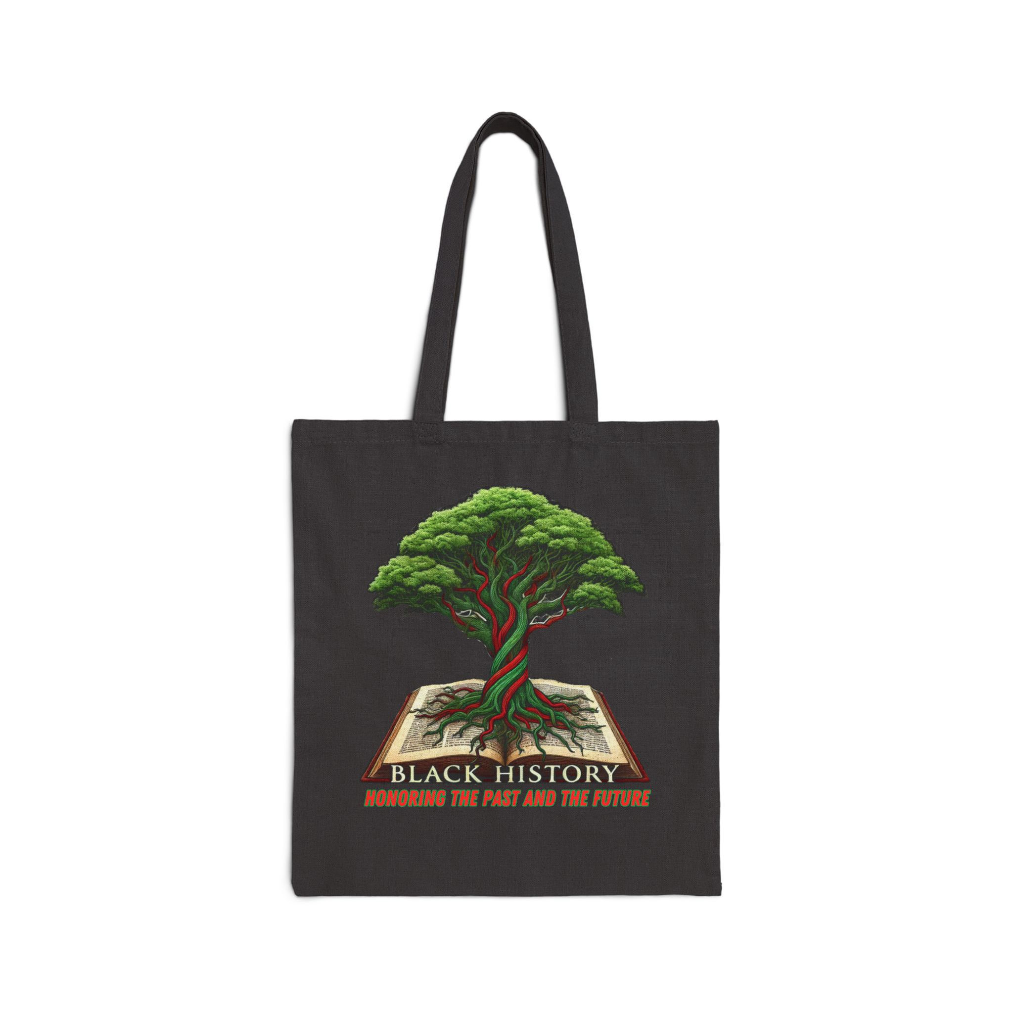 Roots of Black History Cotton Canvas Tote Bag